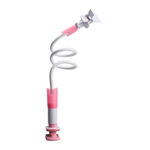 Magideal - Soporte Para Biberón , Soporte Para Biberones, Clip Para Biberón, Soporte Fijo Portátil Para , Cochecito, Cuna, Cochecito , Rosa 105Cm