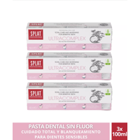 Pack 3 Pasta Dental Blanqueadora Splat Ultracomplex. Sin Fluor100Ml