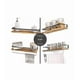 thumbnail image 3 of Repisas Flotantes de Madera Modernas Multipropósito Kit 2 Café, 3 of 3