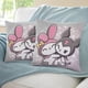 thumbnail image 3 of My Melody Fundas de almohada de terciopelo con tema, regalos de funda de almohada, decoración para el hogar, cojín de lanzar, regalo de cumpleaños para fans y parejas.61*61cm., 3 of 6