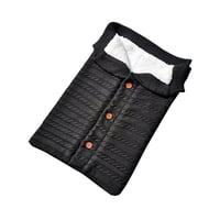 Mundo Online - Saco De Dormir Manta Para Bebe Recién Nacido Ultrasuave Negro