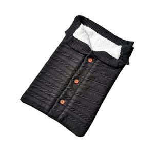 Mundo Online - Saco De Dormir Manta Para Bebe Recién Nacido Ultrasuave Negro