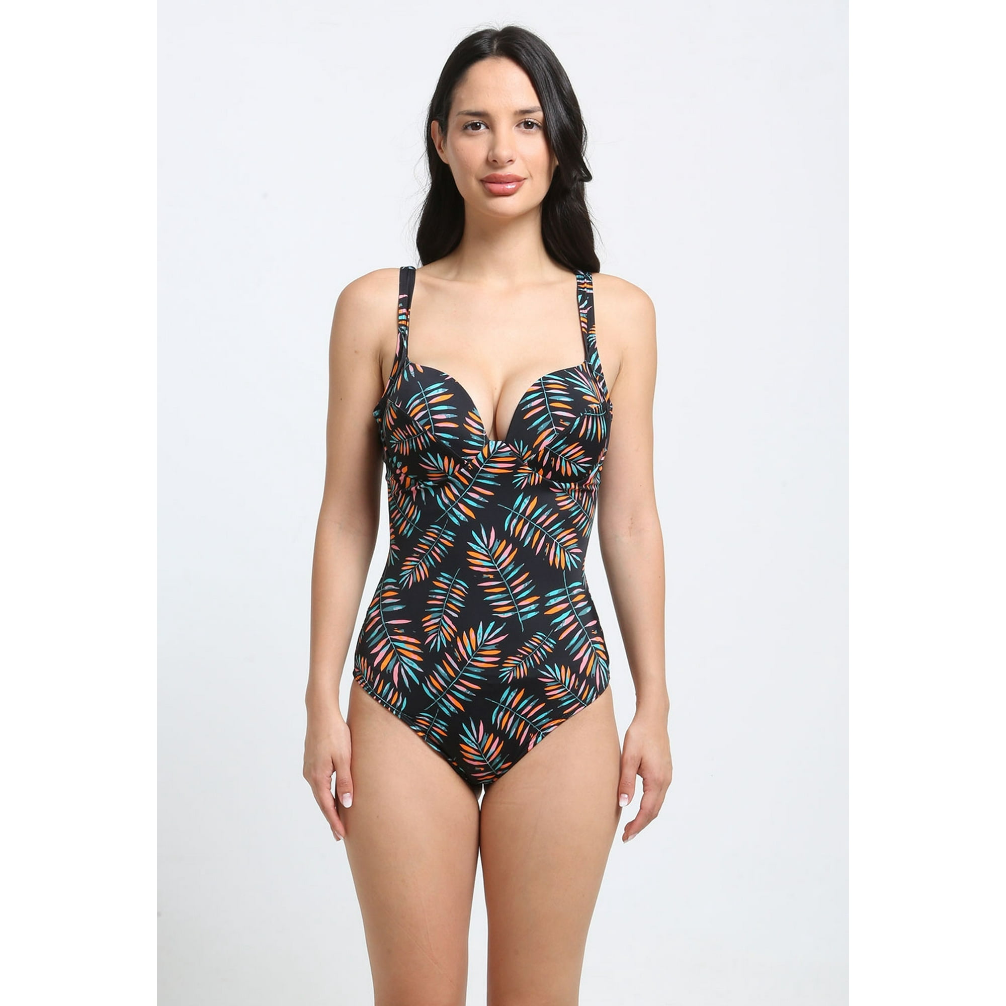 Samia - Enterito De Una Pieza Estampado Naranja M