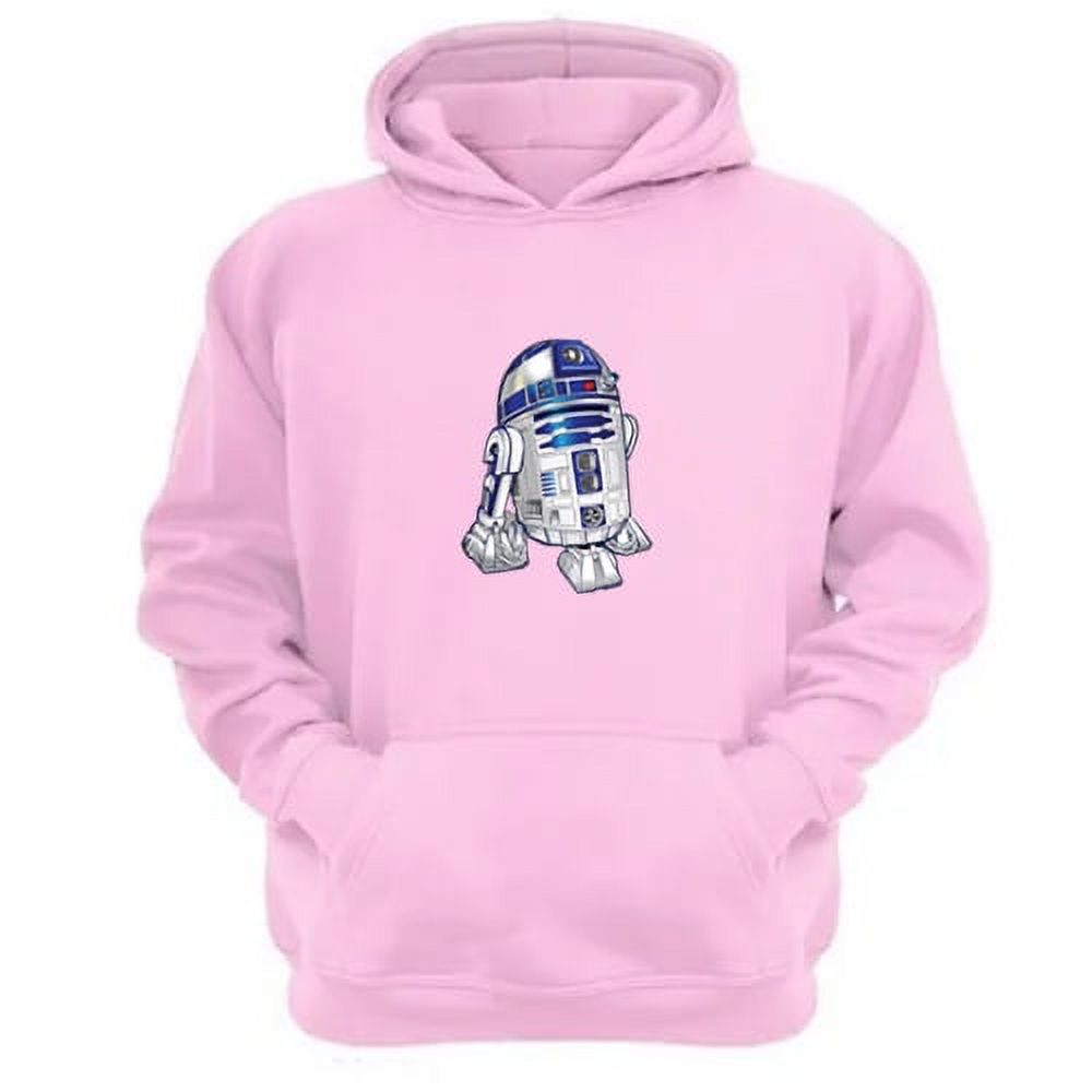 Genérico - Polerón Canguro Robot Redondo Sw Rosa Talla Xs Unisex
