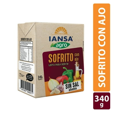 Sofrito Con Ajo Listo 340 G Iansa Agro