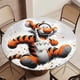 thumbnail image 5 of Winnie Pooh y Tigger-theme Fitted Round Tablecloths Elastic Edged Table Covers Waterproof Table Cloth for Kitchen Holiday Party Tables Decor 150cm, 5 of 6
