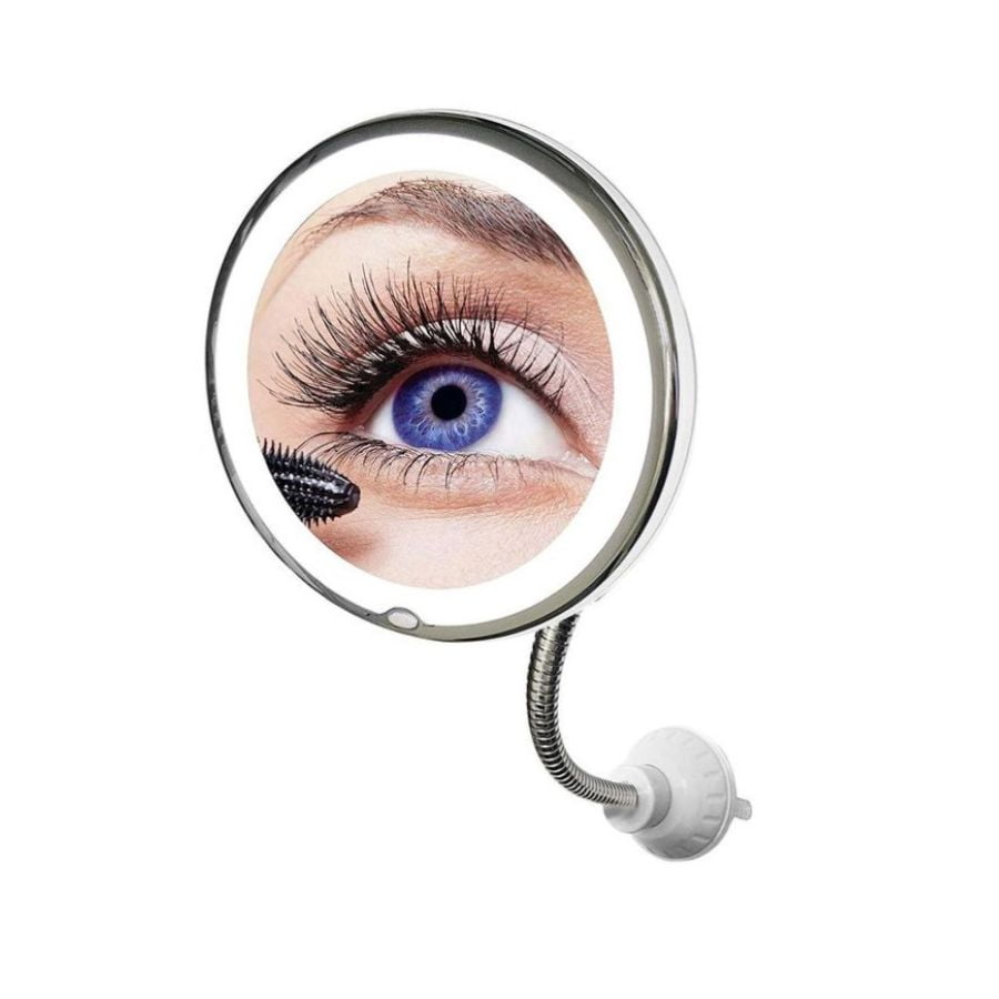 Click Ventas - Espejo De Aumento 10x Con Ventosa Led Flexible