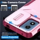 thumbnail image 3 of Funda Resistente para Motorola Moto G22 con Tapa Deslizante y Protección Militar Rosa, 3 of 6