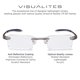 thumbnail image 2 of Lentes de Lectura Visualites 1.25 de Aumento, Livianos y Sin Montura, 2 of 9