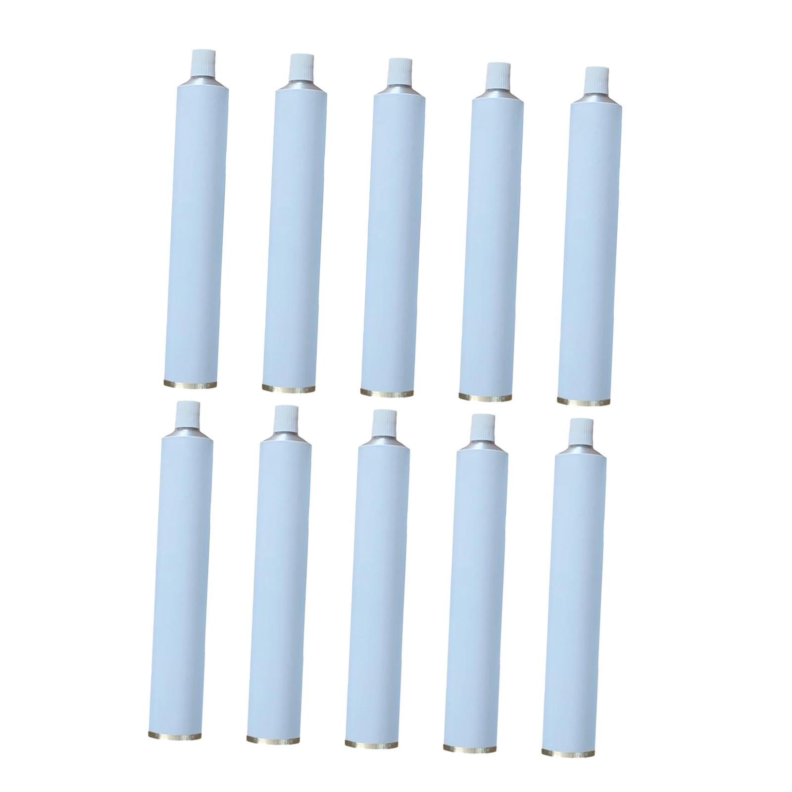 Ioensy - 10 Tubos De Metal Vacíos Para Pintura Al Óleo, Pinturas Acrílicas, Muestras De Cosméticos Y Artículos De Tocador.
