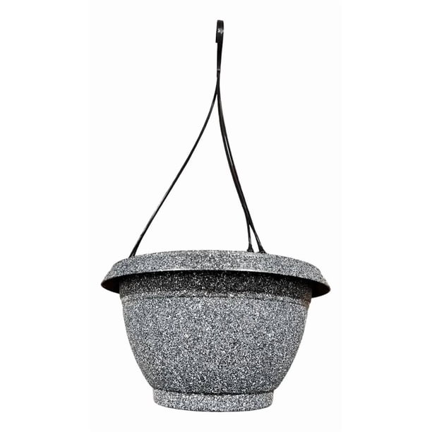 Maceta Colgante Macetero Colgante De Resina Canasta gris 0