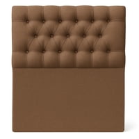 Ethan Desing - Respaldo De Cama 1 Plazas Café Capitone