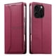 thumbnail image 5 of Funda tipo cartera con bloqueo RFID para iPhone 16 Pro Max cubierta magnética de cuero con tapa y soporte Rojo, 5 of 6
