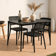 thumbnail image 3 of Silla de Restaurant o Terraza Comedor Hoffman Enrejada - Negra Completa, 3 of 7