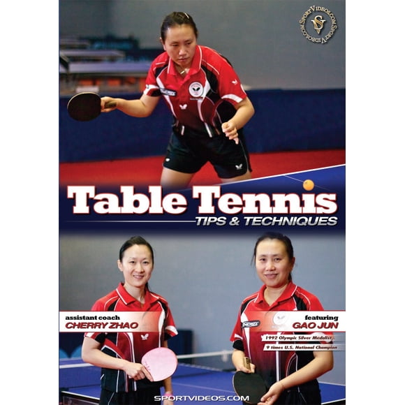 DVD Consejos y técnicas de tenis de mesa con Gao Jun Olympian