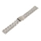 thumbnail image 3 of Hombres Reloj De Reloj Strap Solid Acero Inoxidable Silver Clask Doblado 18mm, 3 of 5
