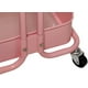 thumbnail image 2 of Carrito organizador con ruedas de metal de 3niveles con asa color rosa, 2 of 3
