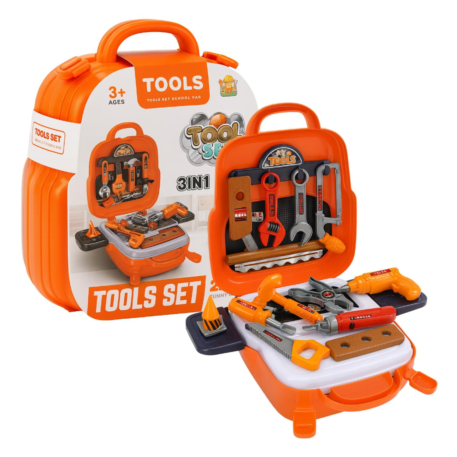 Fliperex - Set Maleta Maletin Infantil Maestro Carpintero Niños Juegos