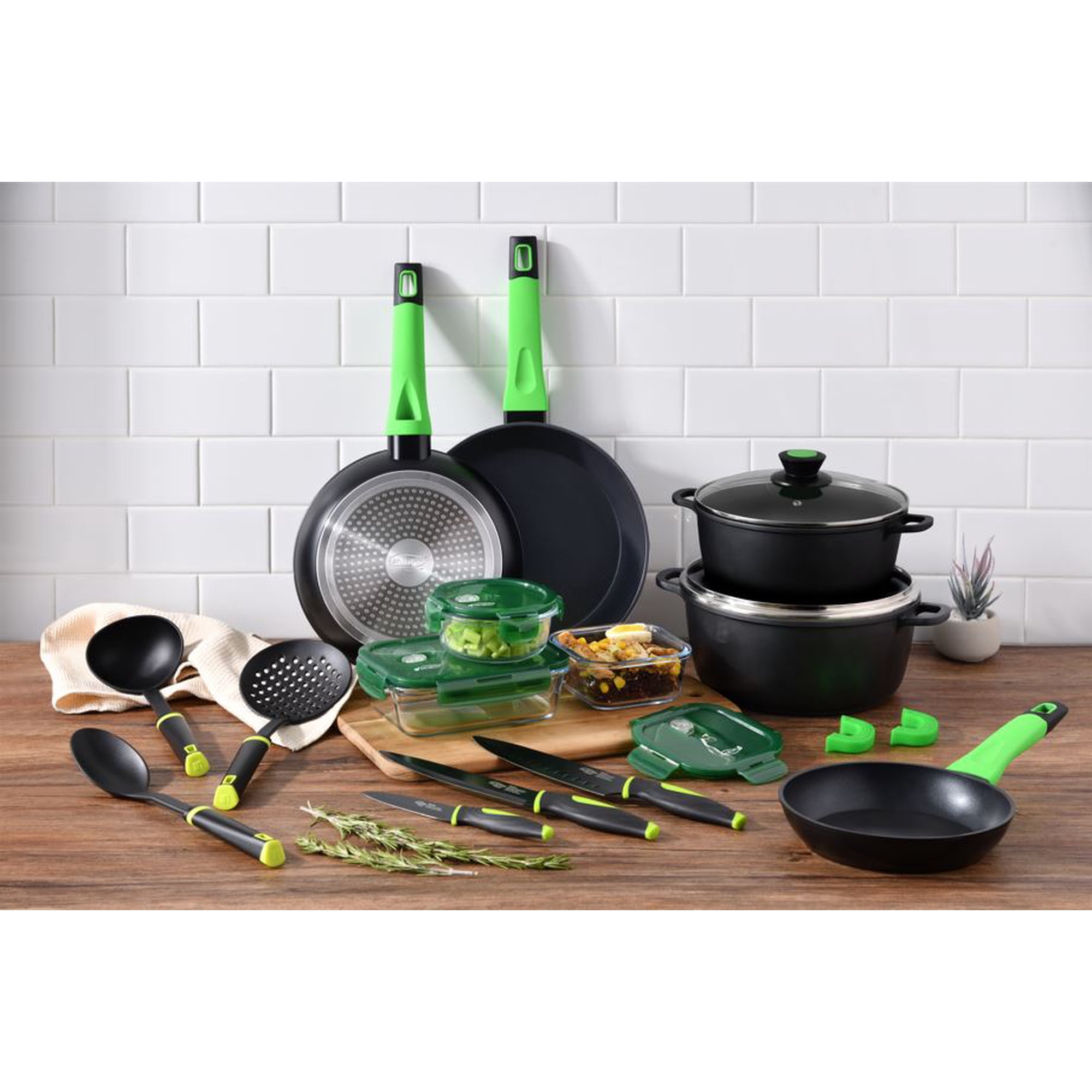Bergner Home - Set Sarten Y Cacerolas Aluminio Fundido Vitoria