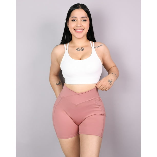 Short Deportivo Mujer Push Up Levanta Cola Corte V