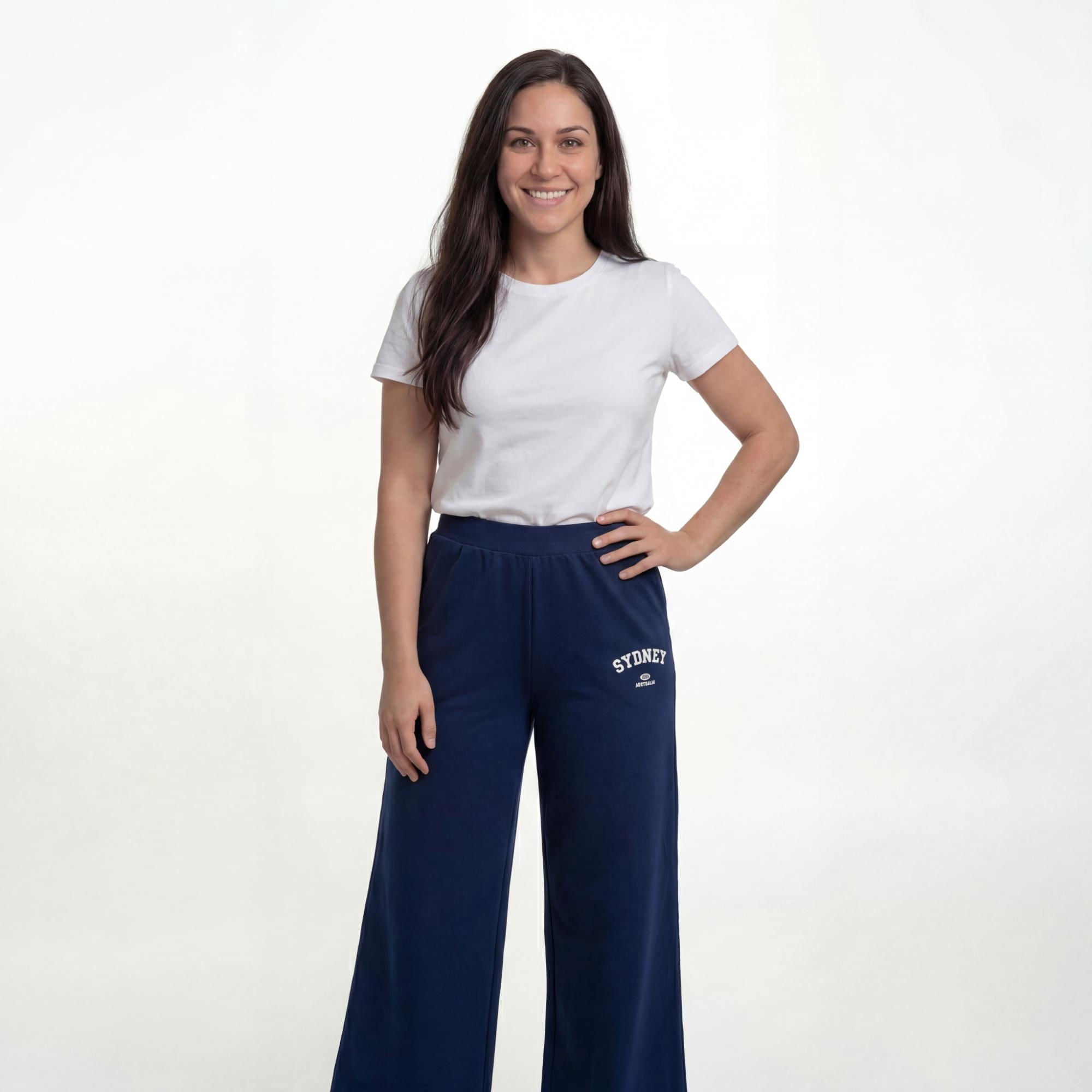 Pantalón Buzo Mujer Azul M