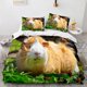 thumbnail image 1 of Cute Guinea Pig Animal Print Quilt Duvet Cover Set Kids Home Textiles3-Piece Bedding Set, 1 of 5