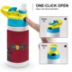 thumbnail image 4 of Soul Eater Botella de Agua con Tapa Pop Top de Un Toque, Acero Inoxidable, a Prueba de Fugas, para Deportes, Botella Infantil azul 12 oz, 4 of 6