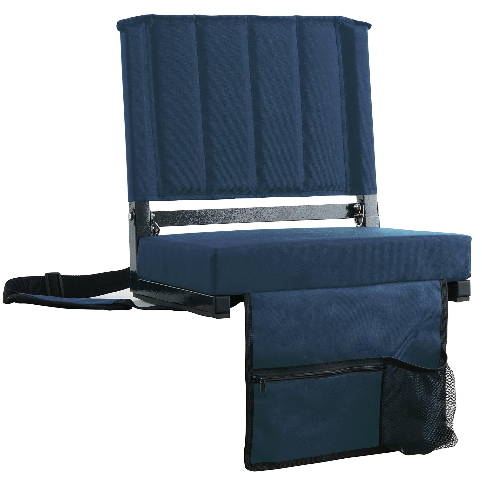 Asiento Para Estadio Sport Beats Con Respaldo Acolchado, Azul Marino, 2 Piezas