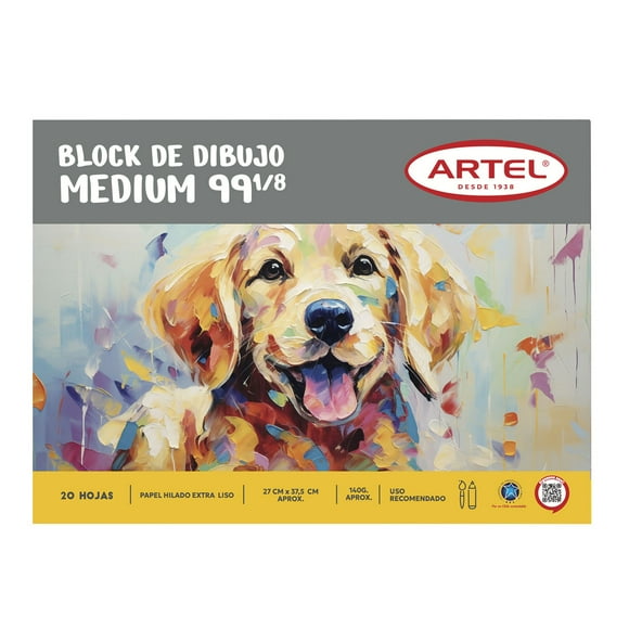 Block de Dibujo Medium 99 1/8 20 Hojas, 1 Un