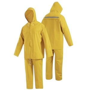 Vipnetwork - Traje Impermeable Jardinera 2 Piezas Amarillo Talla L