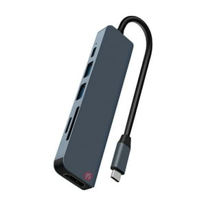 Tecnolab - Hub Conector Tipo C 6 En 1 - Ps
