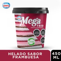 Helado Mega Trio Frambuesa Pote 450 Ml Savory
