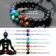 thumbnail image 5 of Pulsera de cuentas de piedra de los 7 chakras - Pulsera de cristales y piedras curativas para hombres Pulseras de cuentas de obsidiana, ojo de tigre, amatista y malaquita para meditación, relajación y, 5 of 7