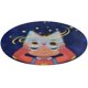 thumbnail image 1 of Wolfboy y la Fábrica de Todo Alfombra Redonda de Felpa Coral, Antideslizante, No Desprende Pelusas, Lavable y Duradera para Salón, Dormitorio y Habitación de Niños 60cm, 1 of 6