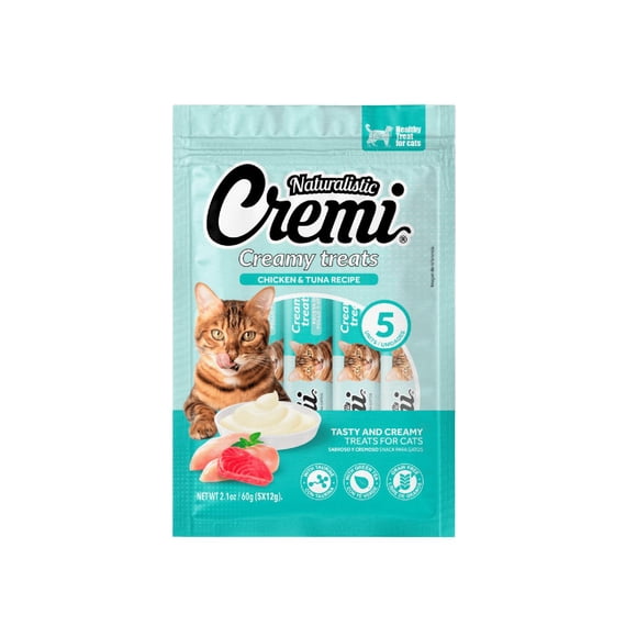 Snack Cremi Pollo Atún Gato 5 Sachet 60g