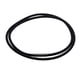 thumbnail image 5 of Collar de goma negro de 3 mm, cuerda chaim con piezas de broche de cobre, joyas, 50 cm, 5 of 5