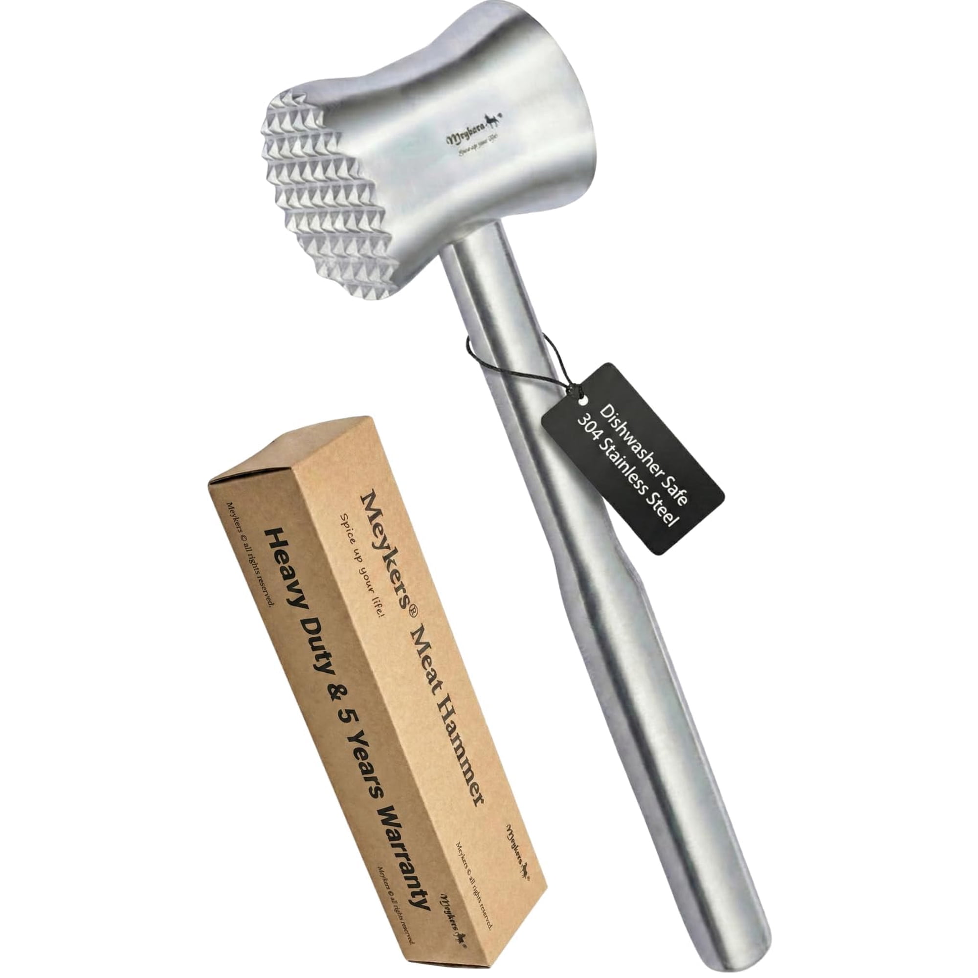 Ablandador De Carne Meykers De Acero Inoxidable 304 Apto Para Lavavajillas
