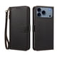 thumbnail image 1 of Funda Tipo Billetera para iphone17 Promax con Soporte y Bolsillo con Cierre Negro, 1 of 1