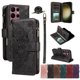 thumbnail image 1 of Para Samsung Galaxy S23 Ultra 5G Funda Tipo Billetera, 9 Ranuras para Tarjetas Bloqueo RFID Bolso Cruzado Cubierta de Cuero, Bolsillo con Cierre, Correa de Muñeca y Hombro Desmontable, Funda, 1 of 11