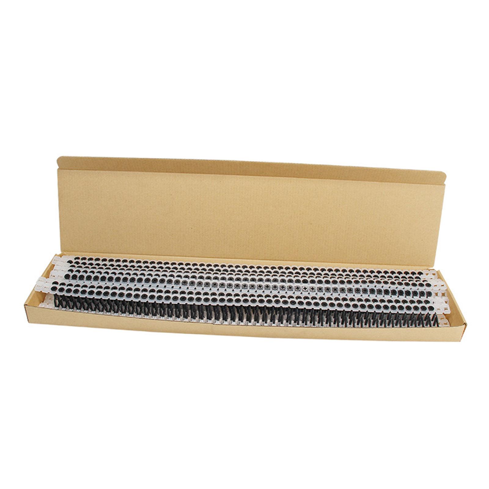 Magideal - Tornillos Para Paneles De Yeso En Tiras, Alimentación Automática De 25 Mm X 3,5 Mm, Resistentes, Convenientes Para Carpintería De Construcción, Cadena , 20 Tiras 1000 20 Tiras 1000 Piezas