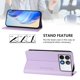 thumbnail image 3 of Funda Billetera con Soporte para Xiaomi Poco F6 Pro Bloqueo RFID Plegable Morado claro, 3 of 6
