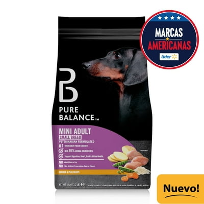 Alimento Seco Perro Adulto Raza Pequeña De Pollo Y Arvejas 6 Kg Pure Balance