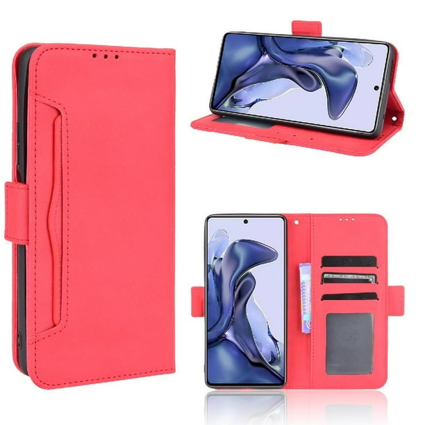 Funda Cartera Magnética para Xiaomi MI 11T/11T PRO- Tarjetero Desmontable, Cuero PU, Soporte