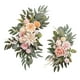 thumbnail image 2 of 2 Piezas De Flores De Seda Colgantes, Corona De Arco De Boda Para Pared De Granja, Boda, Rosa Rubor, 2 of 3