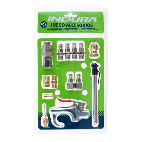 Set 14 Pzs Accesorios INDURA 1023802 Compresor Neumática