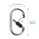 thumbnail image 4 of Mosquetones Caribeener 25 Kn (2500 Kg) Paquete De 2, 4 of 6