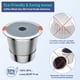 thumbnail image 5 of Vasos K reutilizables para cafeteras Keurig de acero inoxidable (paquete de 3), 5 of 7