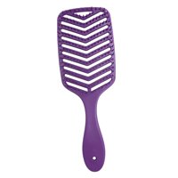 Magideal - Cepillo De Pelo Ventilado, Cepillo De Secado Por Soplado Flexible, Uso Húmedo Y Seco, Cepillo De Pala De Peluquería Para Desenredar Para Todo Tipo De Morado Oscuro