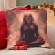 thumbnail image 4 of Bruja Escarlata Fundas de almohada de terciopelo con tema, regalos de funda de almohada, decoración para el hogar, cojín de lanzar, regalo de cumpleaños para fans y parejas. 45cm x 45cm., 4 of 6