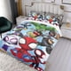thumbnail image 3 of Spidey y sus Increíbles Amigos Conjunto de sábanas temático, trío de piezas, cómodo y amigable con la piel, diseño único, regalo de decoración para el hogar para familiares, amigos y fans,135cm *200cm, 3 of 6
